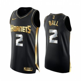 Dres Charlotte Hornets LaMelo Ball 2 2020-21 Crna Golden Edition Swingman
